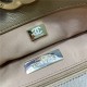 Chanel 19 SHOPPING BAG Shiny Lambskin, Gold-Tone, Silver-Tone & Ruthenium-Finish Metal AS3660 Caramel High