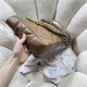 Chanel 19 SHOPPING BAG Shiny Lambskin, Gold-Tone, Silver-Tone & Ruthenium-Finish Metal AS3660 Caramel High