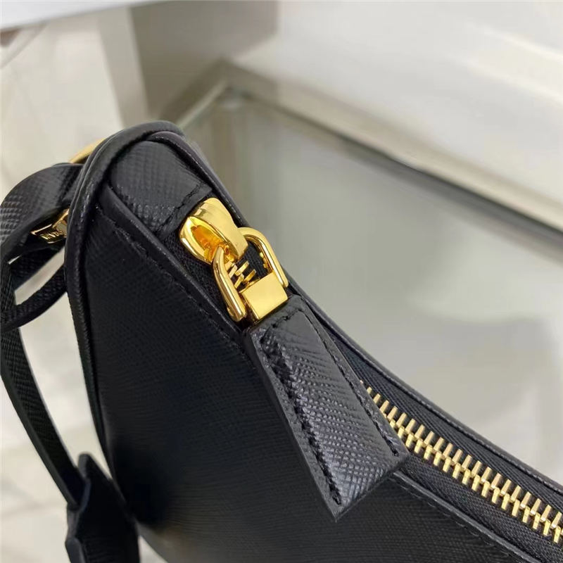 Prada Re-Edition Saffiano leather mini bag 1BC204 Black High