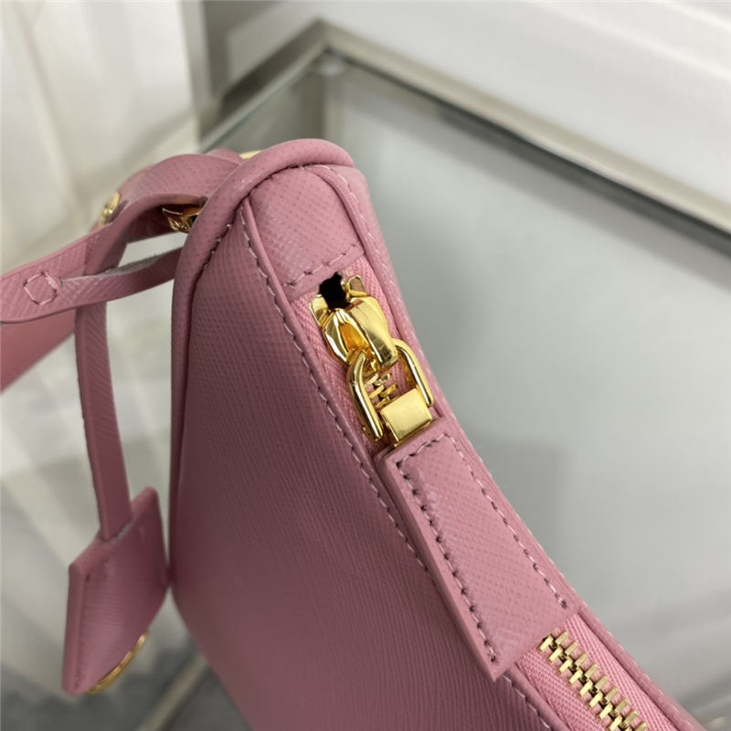 Prada Re-Edition Saffiano leather mini bag 1BC204 Pink High