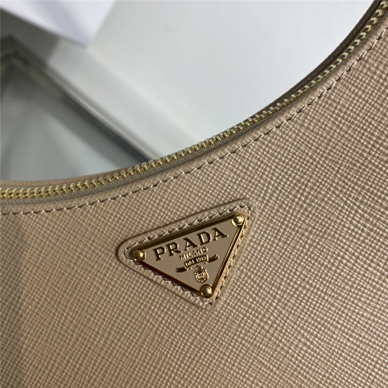 Prada Re-Edition Saffiano leather mini bag 1BC204 Taupe High