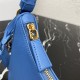 Prada Re-Edition Saffiano leather mini bag 1BC204 Blue High