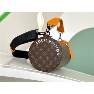 Louis Vuitton Soft Polochon MM Monogram Macassar M46691 High