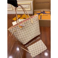 Louis Vuitton Neverfull MM Bag Damier Azur N41605 Top