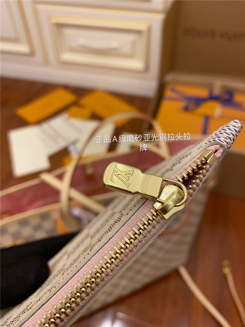 Louis Vuitton Neverfull MM Bag Damier Azur N41605 Top