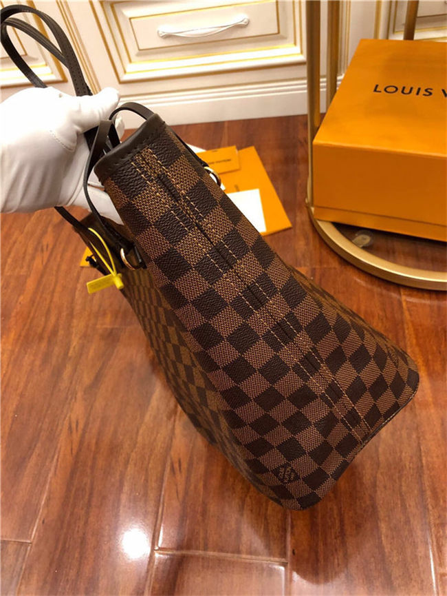 Louis Vuitton Neverfull MM Bag Damier Ebene N41358 Top