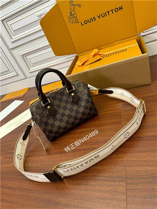 Louis Vuitton SPEEDY BANDOULIÈRE 20 Damier Ebene N40489 Top