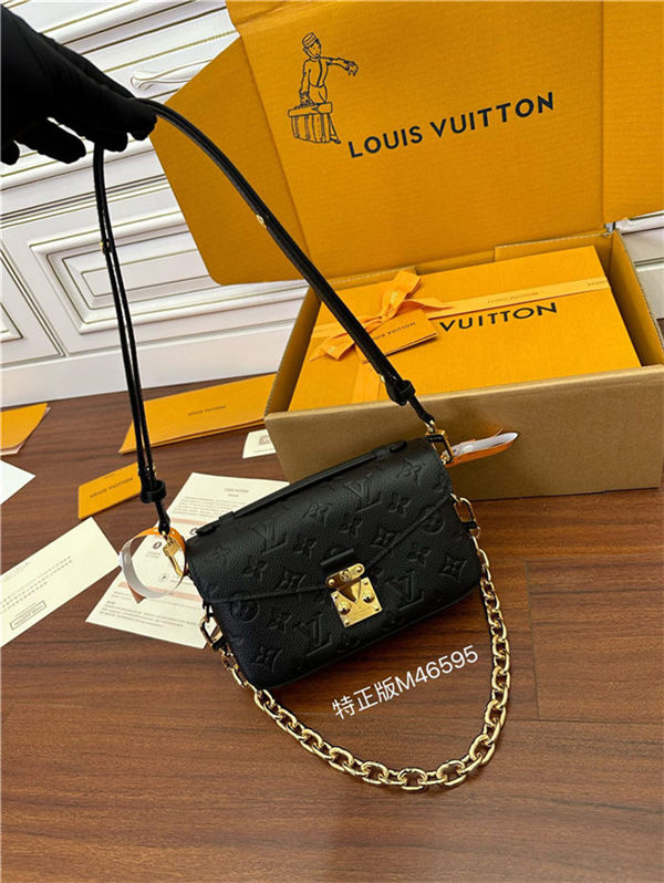 Louis Vuitton POCHETTE MÉTIS EAST WEST Monogram Empreinte embossed cowhide leather M46595 Top