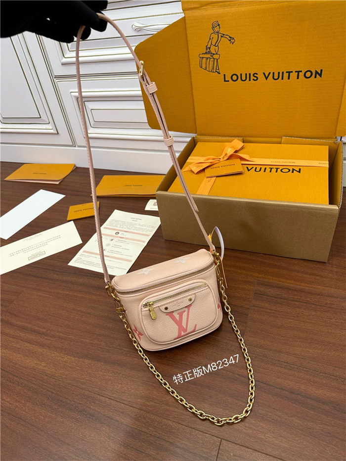 Louis Vuitton Mini Bumbag Monogram Empreinte embossed supple grained cowhide leather M82347 Top