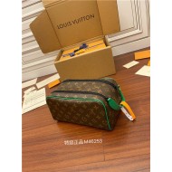 Louis Vuitton DOPP KIT TOILET POUCH Monogram Macassar coated canvas M46253 Top