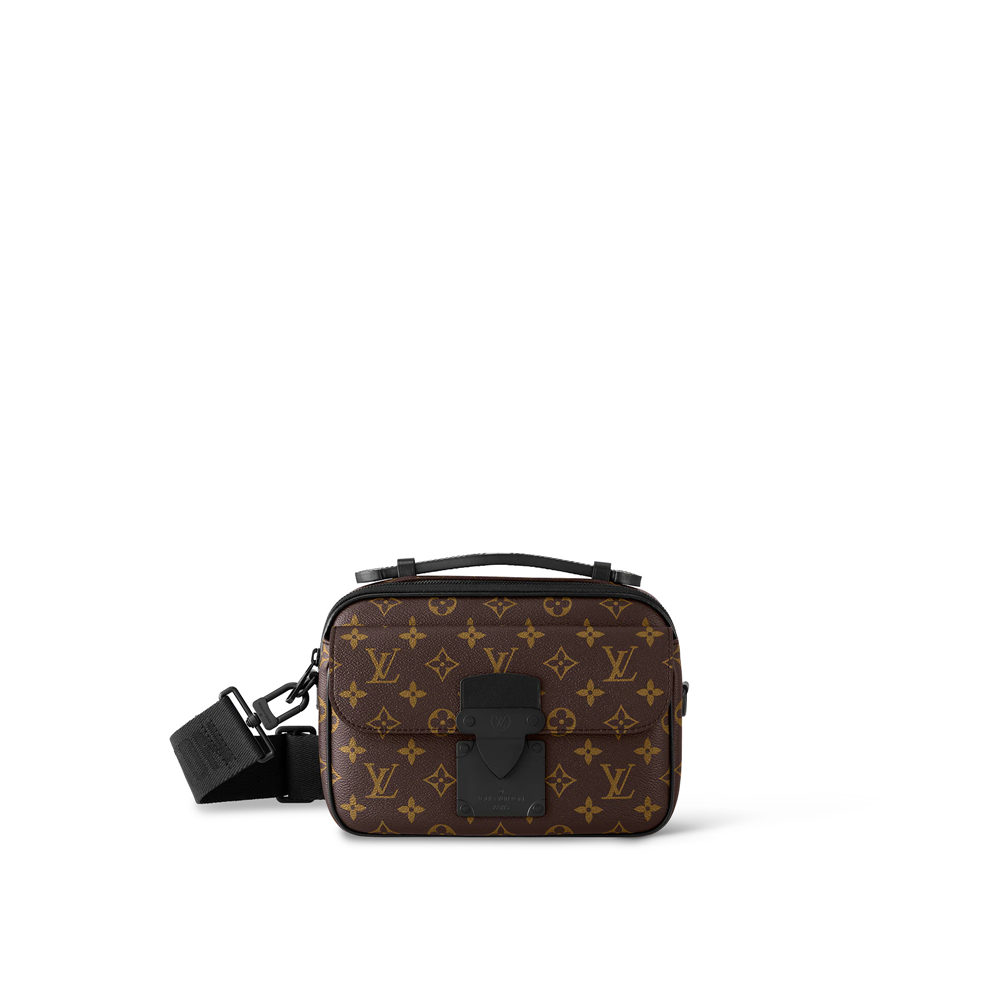 Louis Vuitton S LOCK MESSENGER Monogram Macassar coated canvas M45806 Top