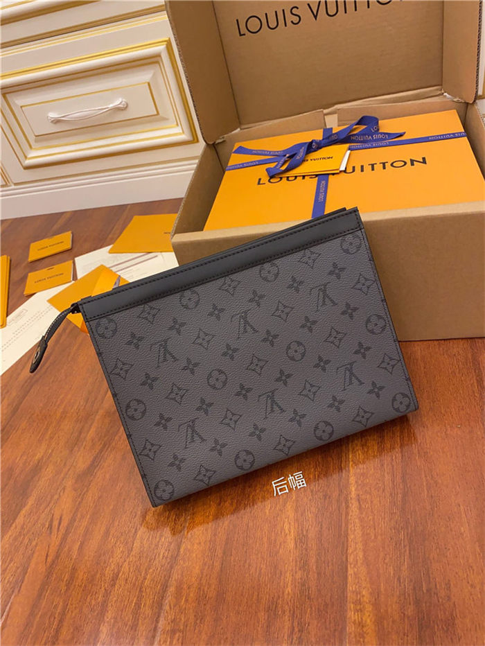 Louis Vuitton POCHETTE VOYAGE MM Monogram Eclipse coated canvas and Monogram Eclipse Reverse coated canvas M69535 Top