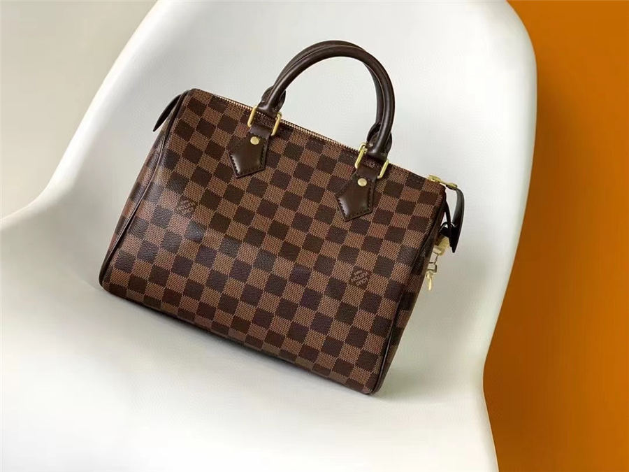 LV Speedy Bandoulière 25 Damier Ebene N41365 (No Strap) High