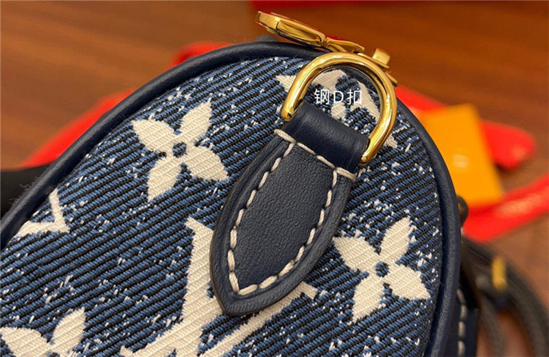 Louis Vuitton NANO SPEEDY Monogram jacquard denim Blue M81168 Top