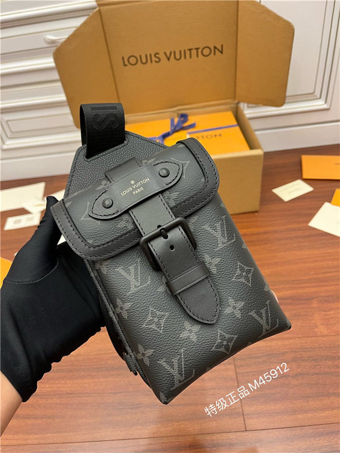 Louis Vuitton SAUMUR SLINGBAG Monogram Eclipse M45912 Top