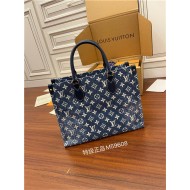 Louis Vuitton ONTHEGO MM Monogram Jacquard Denim Blue M59608 Top