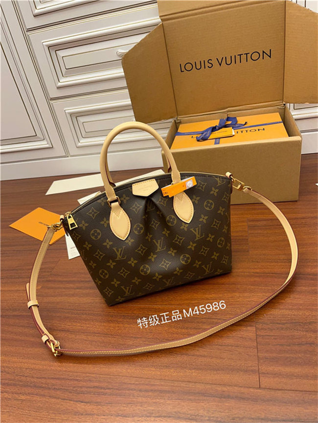 Louis Vuitton Boétie PM zipped tote Monogram coated canvas M45986 Top