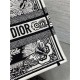 MEDIUM Dior BOOK TOTE Butterfly Bandana Embroidery Black High