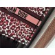 LARGE Dior BOOK TOTE Multicolor Mizza Embroidery Burgundy High