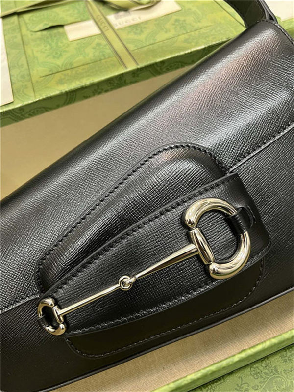 Gucci HORSEBIT 1955 SHOULDER BAG 764155 Leather Black high