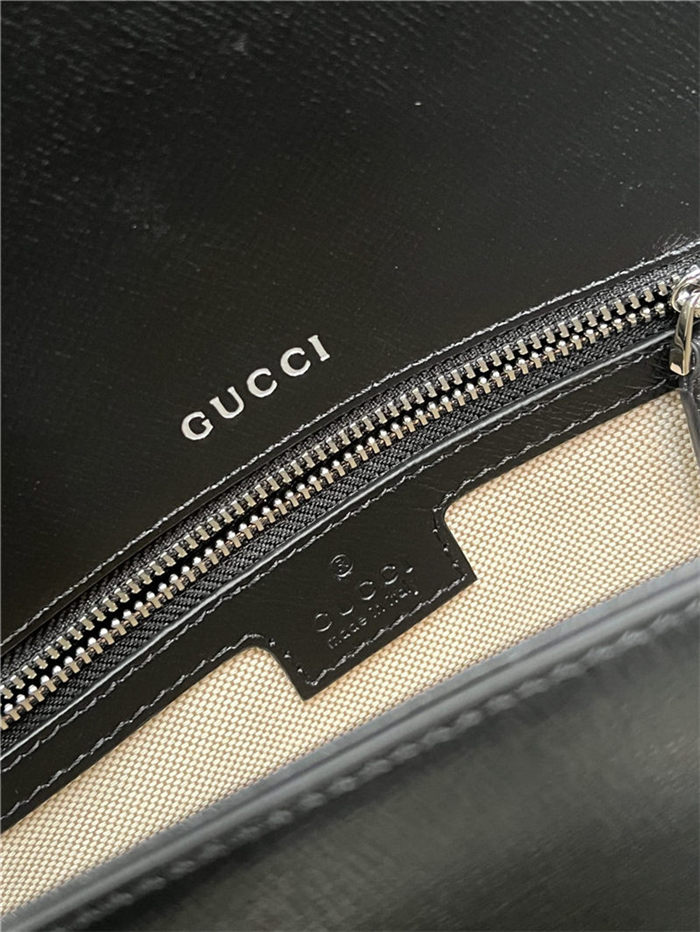 Gucci HORSEBIT 1955 SHOULDER BAG 764155 Leather Black high