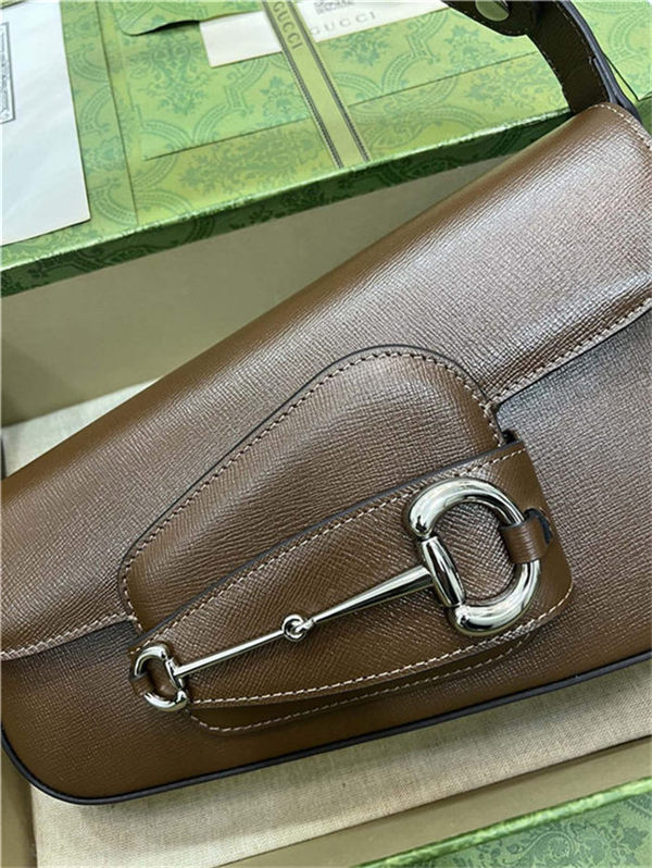 Gucci HORSEBIT 1955 SHOULDER BAG 764155 Leather Brown high