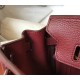 Hermes Birkin 25/30/35cm Bag Calfskin Silver/Gold Metal In Bordeaux High