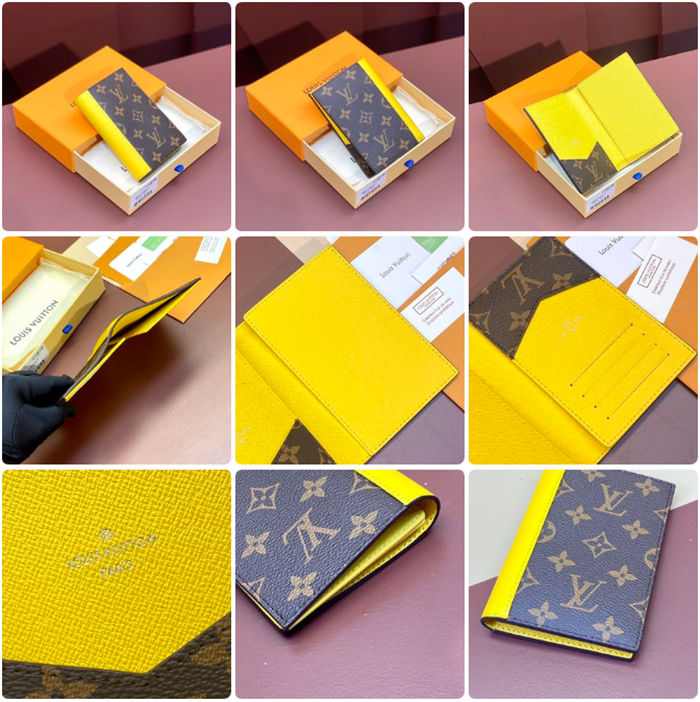 Louis Vuitton PASSPORT COVER Monogram Macassar coated canvas M82867 High