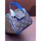 Louis Vuitton King Size Toiletry Bag Monogram Canvas M47528 Blue High