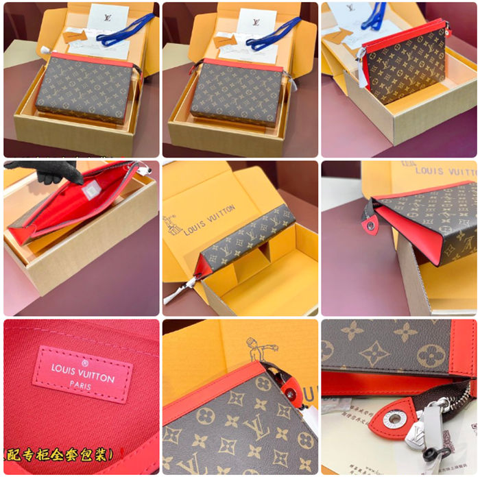 Louis Vuitton POCHETTE VOYAGE MM Monogram Eclipse M61692 High