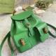 Gucci BAMBOO SMALL BACKPACK 702101 Leather Green High