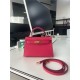 Hermes Kelly Mini II Bag Epsom Leather WAX Silver/Gold Metal Rouge High