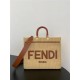 MEDIUM Fendi SUNSHINE Shopper Straw Natural High