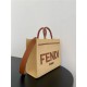 MEDIUM Fendi SUNSHINE Shopper Straw Natural High