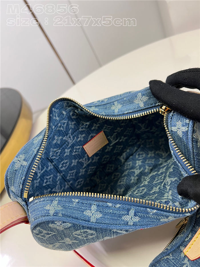 Louis Vuitton Croissant MM Monogram Denim M46856 High