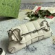 Gucci HORSEBIT CHAIN SMALL SHOULDER BAG Leather 764339 White High