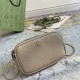 GG MARMONT MINI SHOULDER BAG 739682 Leather Khaki high