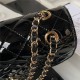 Chanel FLAP BAG & STAR COIN PURSE AS4648 Calfskin & Gold-Tone Metal Black A