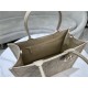 MEDIUM Dior BOOK TOTE Macrocannage Calfskin Beige High