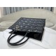 LARGE Dior BOOK TOTE Macrocannage Calfskin Black High