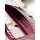 LE 5 À 7 HOBO BAG IN PETENT LEATHER Burgundy High