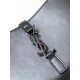 LE 5 À 7 HOBO BAG IN VEGETABLE-TANNED LEATHER Black Pewter-Metal High