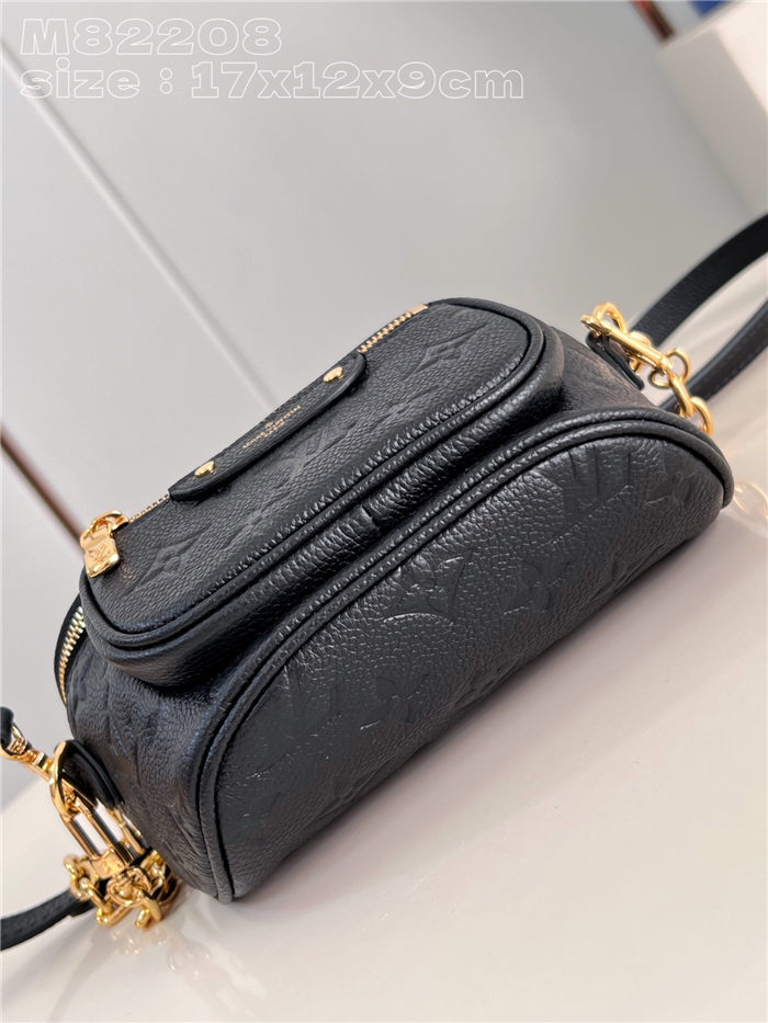 Louis Vuitton Mini Bumbag Monogram Empreinte embossed supple grained cowhide leather M82208 Black High