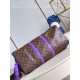 Louis Vuitton Keepall Bandoulière 50 Monogram Macassar M46775 Purple High