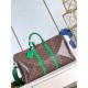 Louis Vuitton Keepall Bandoulière 50 Monogram Macassar M46774 Green High