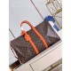 Louis Vuitton Keepall Bandoulière 50 Monogram Macassar M46770 Orange High