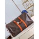 Louis Vuitton Keepall Bandoulière 50 Monogram Macassar M46770 Orange High