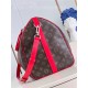 Louis Vuitton Keepall Bandoulière 50 Monogram Macassar M46769 Red High