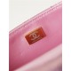 Chanel MINI FLAP BAG & STAR COIN PURSE AS4647 Mirror Calfskin, Metallic Calfskin & Gold-Tone Metal Pink A