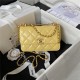 Chanel MINI FLAP BAG Calfskin & Gold-Tone Metal AS2615 Yellow A